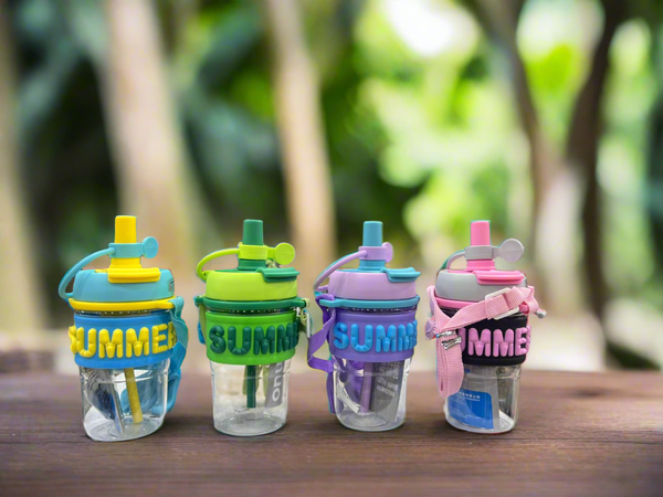 500ML Summer Kids Bottle With Sipper Straw (Premium Quality)