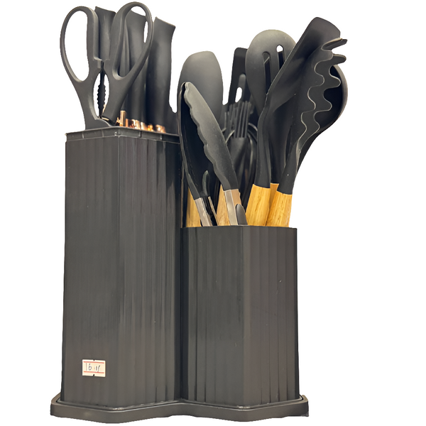 Stainless Steel Kitchen Utensil Set 19 Pieces Set