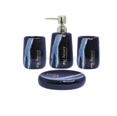 Modern Marble Style 4 Pcs Bath Set