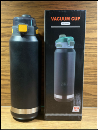 VACUUM BOTTLE 1500 ML (Black)