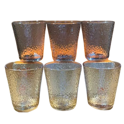 Pebble Textured Glasses 6 pcs Set