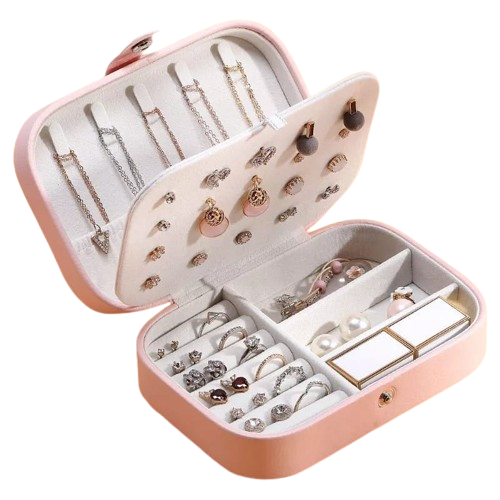 Portable Leather Jewelry Box (Premium Quality)