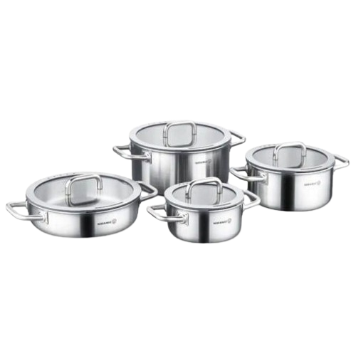 Korkmaz 4 Aura 8 pcs Cookware Set A2794