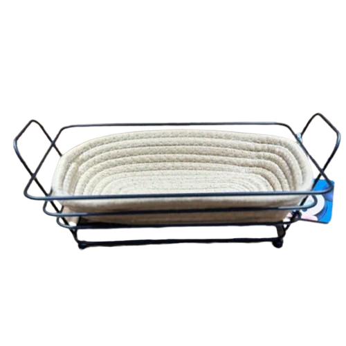 Multipurpose Metal Bread Basket With Wool Bowl for Serving Bread And Fruit
