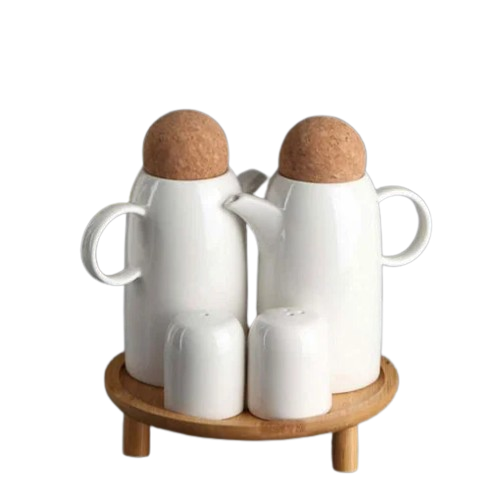 4PC OIL VINEGAR SALT AND PEPPER