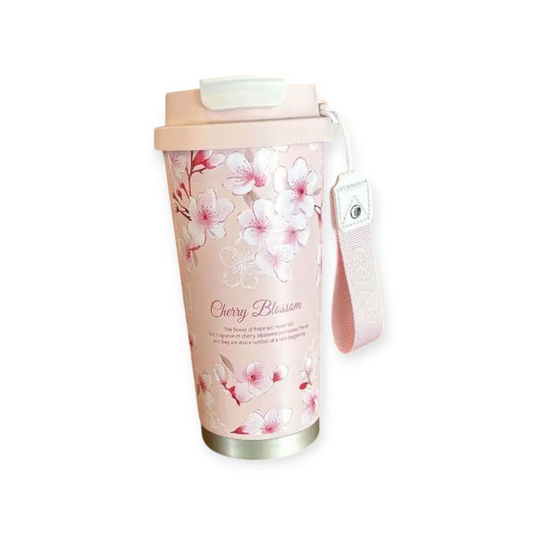500ml Flower Coffee Mug, Stainless Steel