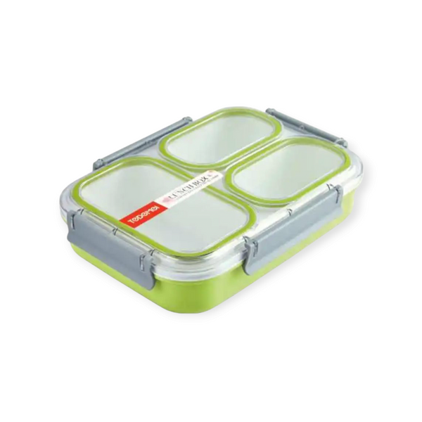 TEDEMEI 1.2L Stainless Steel Lunch Box Three Grids