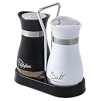 Salt And Pepper Set Glass With Merterial