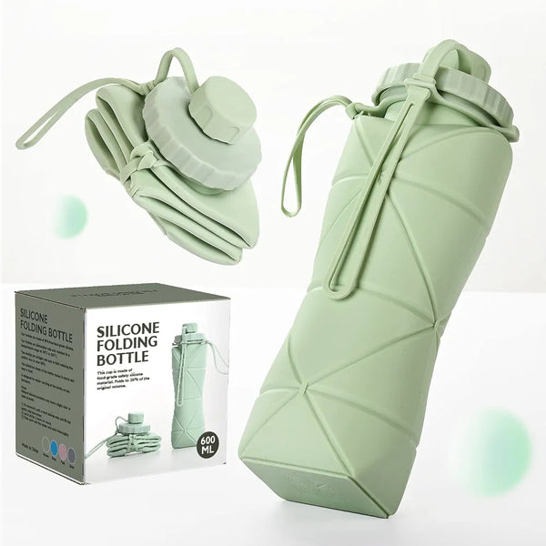 Collapsible Outdoor Portable Travel Silicone Sport Bottle (Premium Quality)
