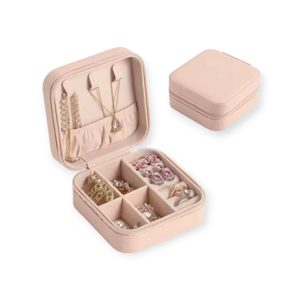 Mini Jewelry Pouch Portable PU Leather