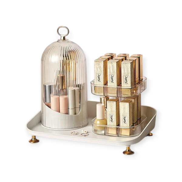 Makeup Storage Organizer Cosmetics Display Case Rotation