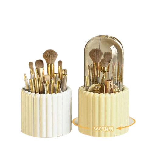 360° Rotating Makeup Brushes Holder (Premium Quality)