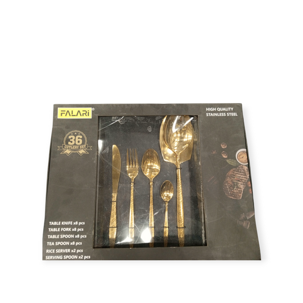 Falari 36-piece Cutlery Set Made of High-quality Stainless Steel