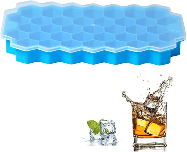 Honeycomb Silicone Mold With lid, 37 Cubes