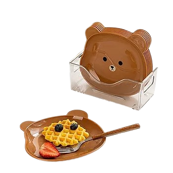 8pcs Bear Plate Set