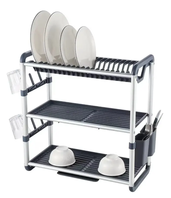 BINCA 3 Tier Aluminum Dish Rack