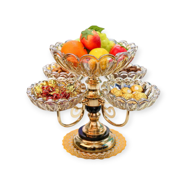 Crystal Plastic Fruit, Dry Fruit Serving Tray