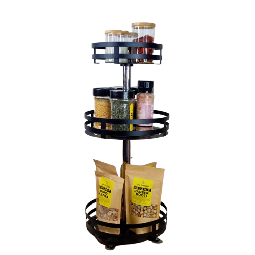 360° Rotatable Metal Storage Organizer (Premium Quality)