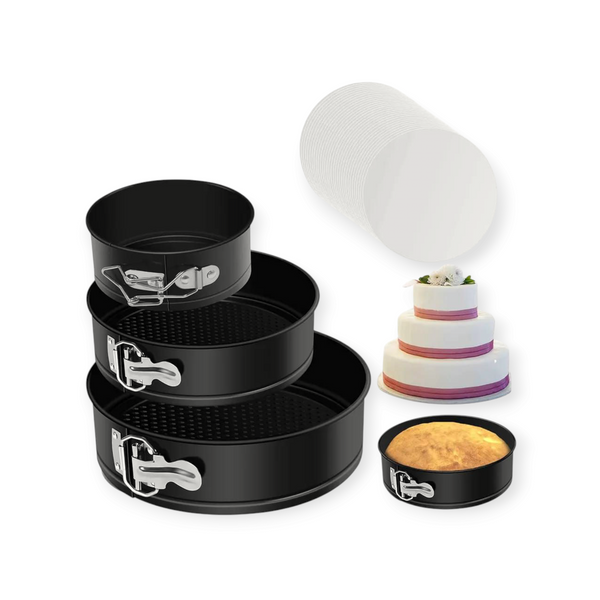 3 PCs Round Nonstick Baking Pans