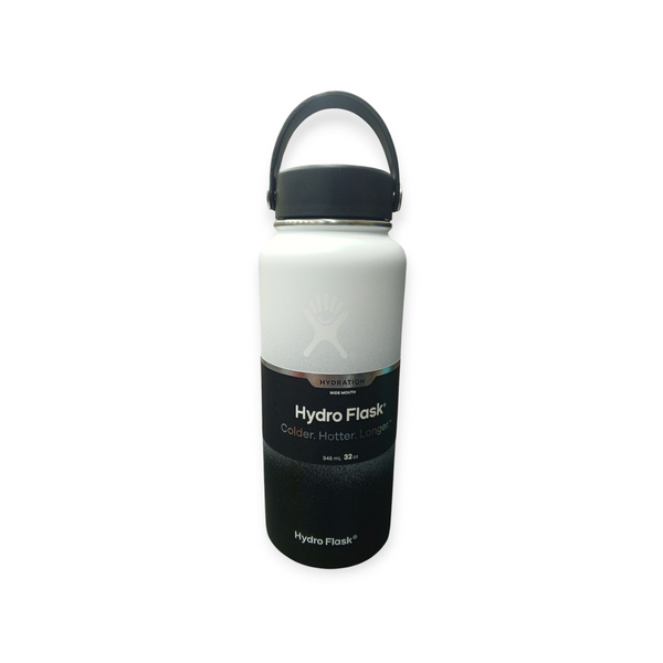 Hydro Flask 32oz Stainless Steel Water Bottle | White n Black