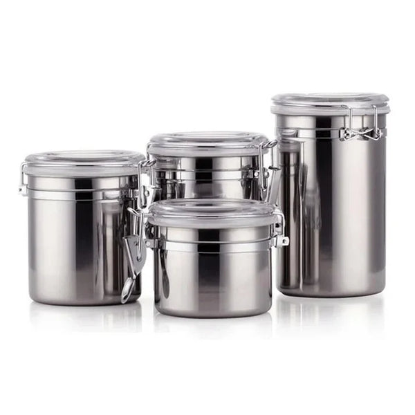4 PCS Storage Container Stainless Steel.