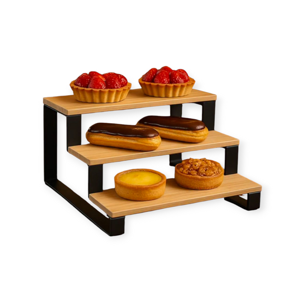 3 Tier Multipurpose Kitchen Organizer - Salad Bar & Pastry Display Stand