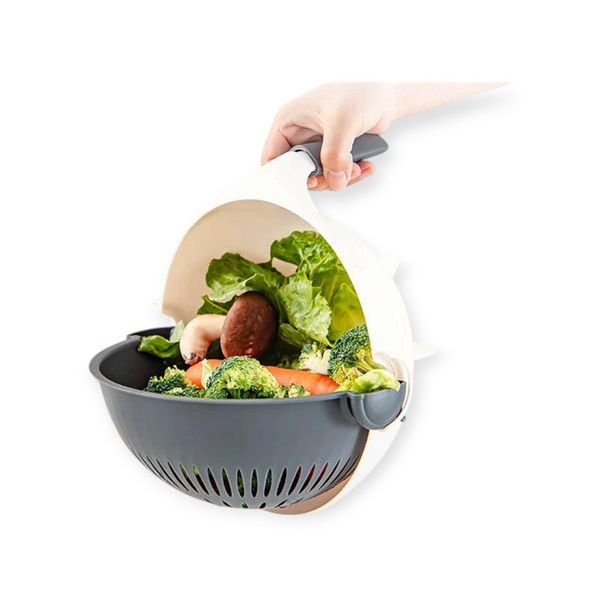 9-in-1 Multifunction Vegetable Cutter with Drain Basket