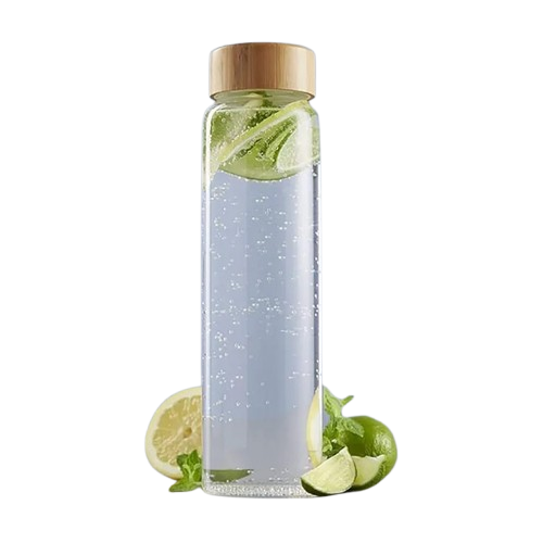 500ml  Glass bottle With Wooden Lid (Premium Quality)