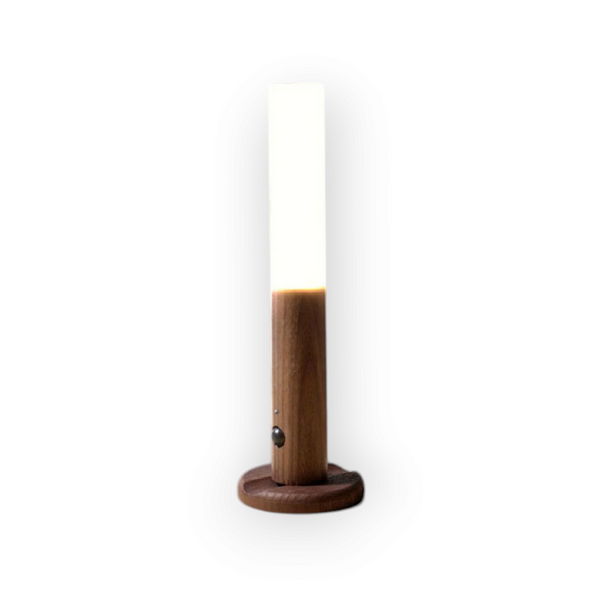 Led Motion Sensor Wall Light Wooden Magnetic