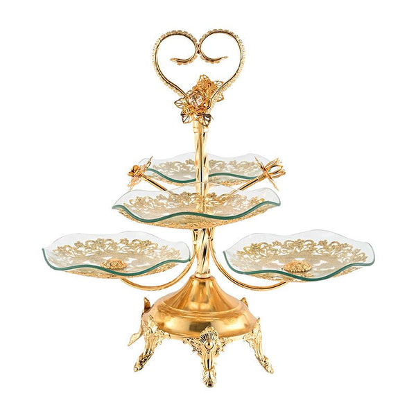 Multipurpose Luxury 4 Tier Glass Tray (Premium Quality)
