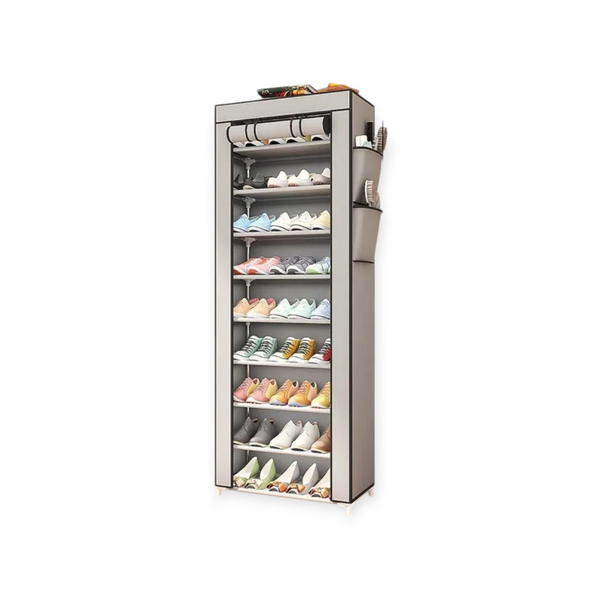 10 Layers Single Row Shoe Cabinet