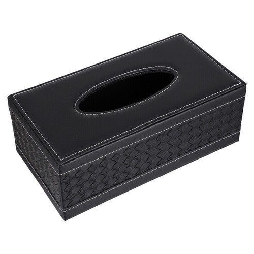 LEATHER TISSUE BOX CUT STITCH