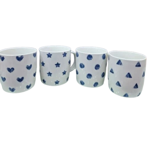 Vintage Bloom Ceramic Mug 4 Pcs Set