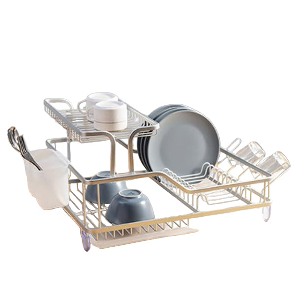 Aluminium Two-Tier Dish Drying Rack