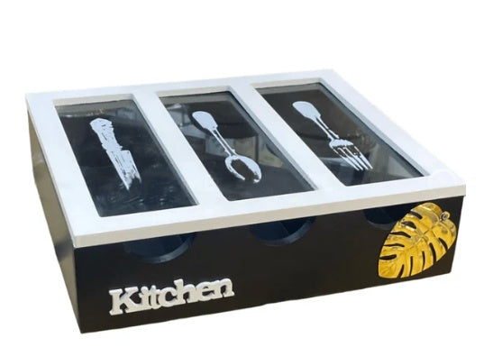 Wooden Cutlery Holder
